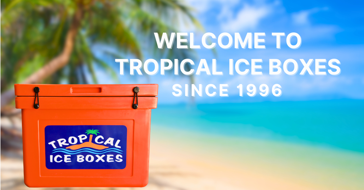 orange-tropical-ice-box-on-beach-with-welcome-text-since-1996