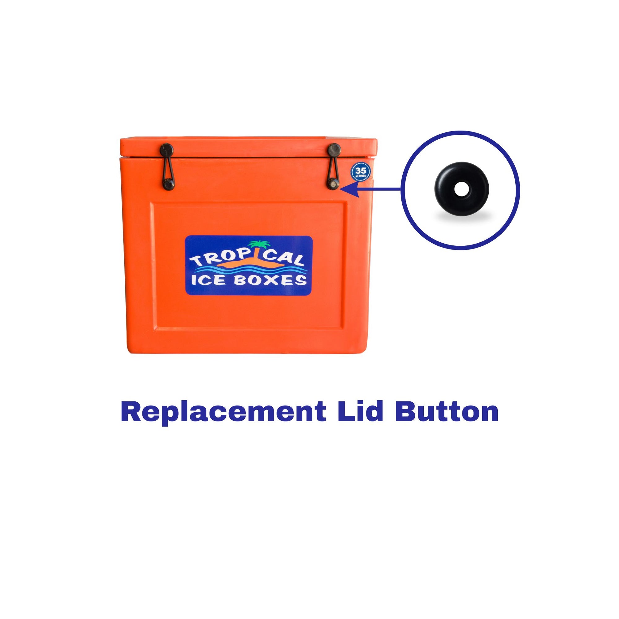 Lid Button – Genuine Replacement for Tropical Ice Boxes