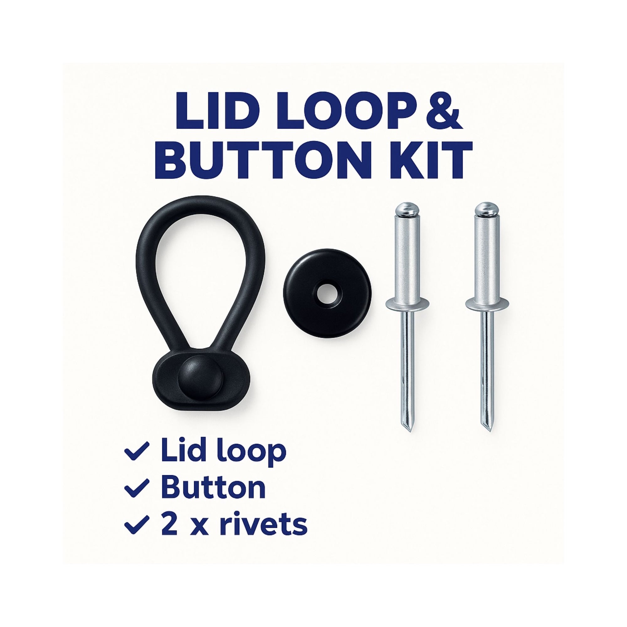 Lid Loop & Button Kit – Fits All Tropical Ice Boxes