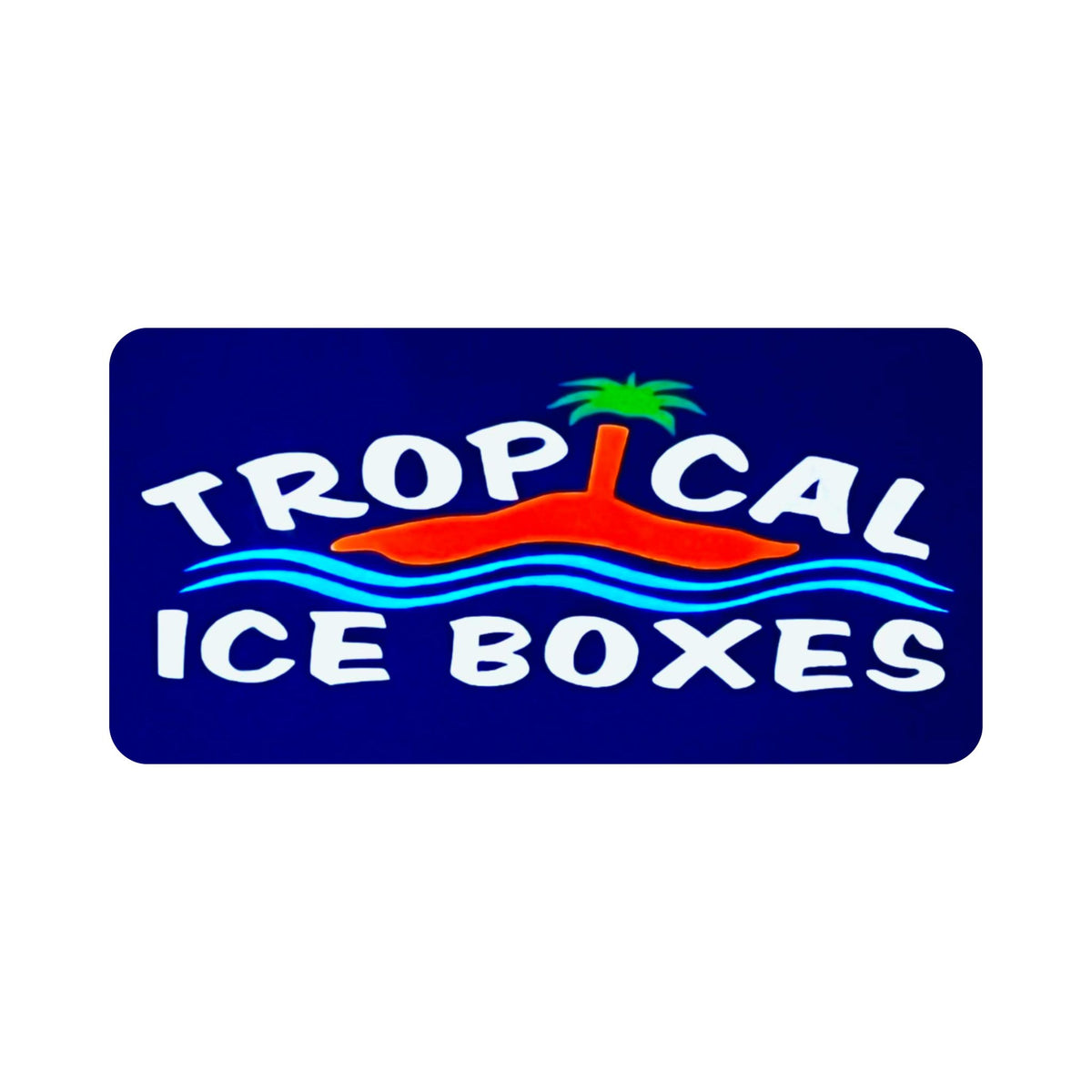 Ice Box Logo Replacement Sticker | Tropical Ice Boxes
