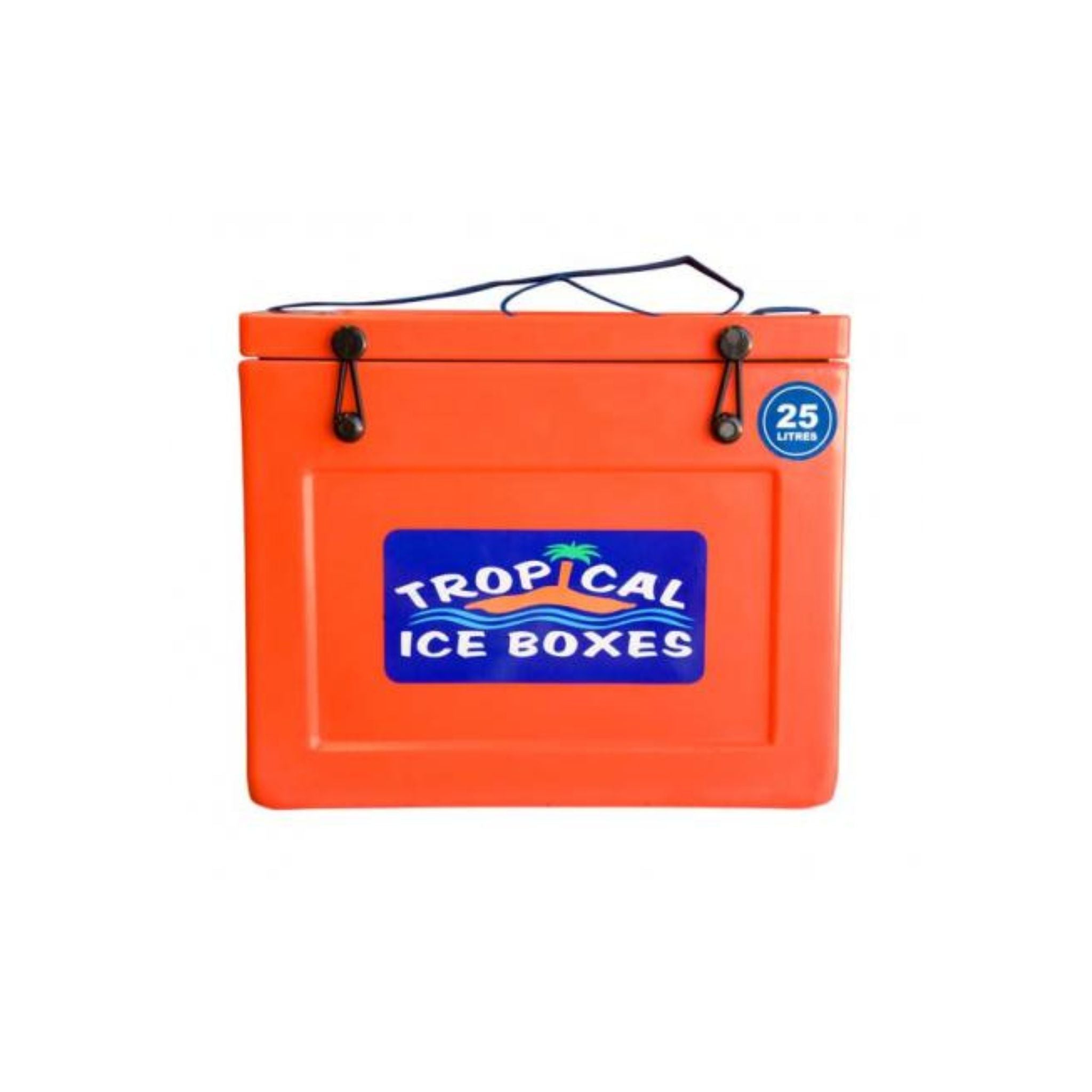 t25-25-litre-tropical-ice-box-front-view-with-webbing-carry-strap