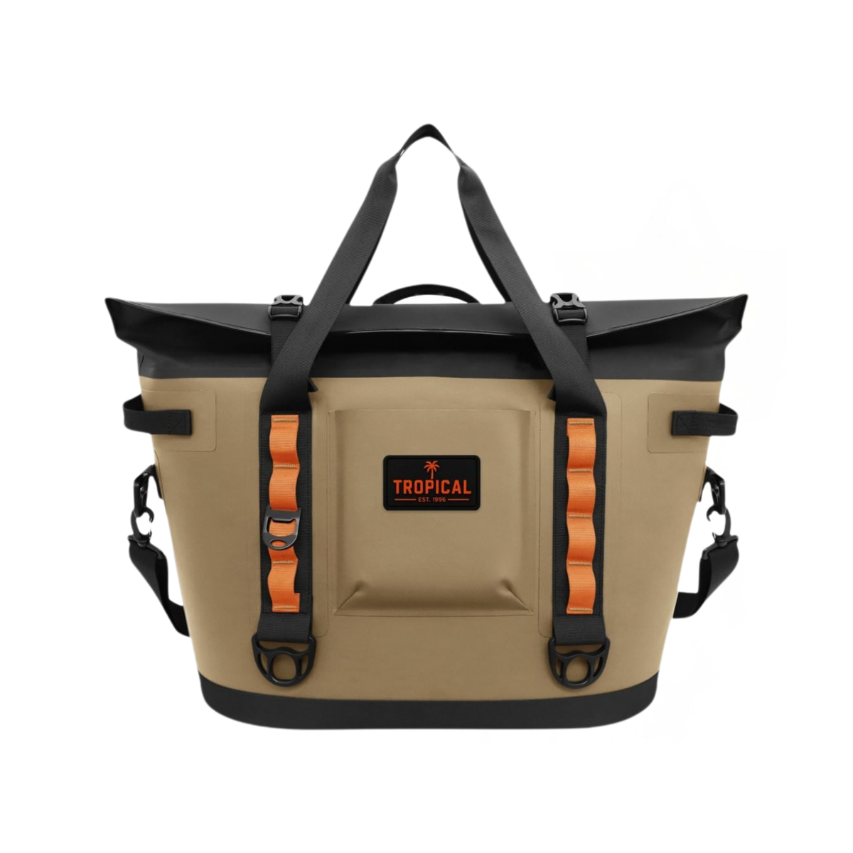 Tropical Tote Cooler Bag in Sandman beige