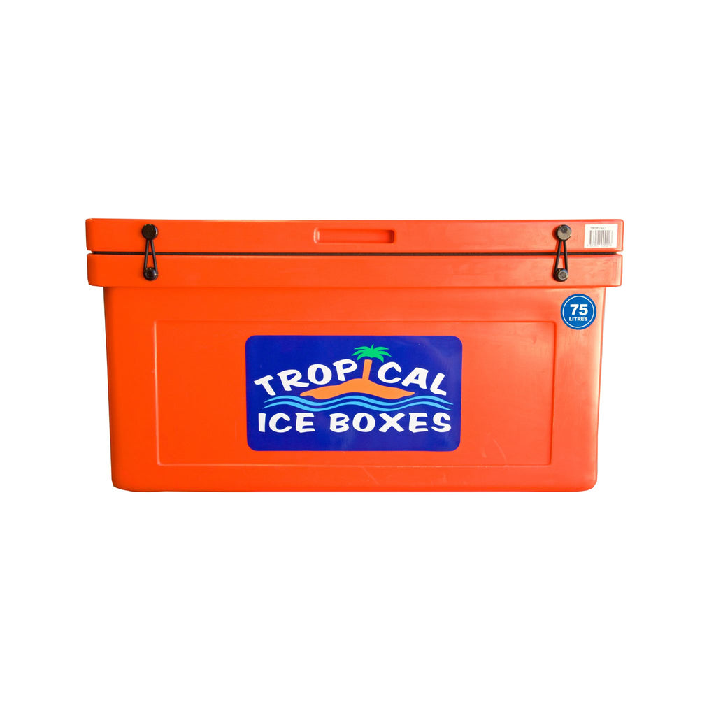 tropical-ice-boxes-t75-orange-rotomoulded-ice-box-front-view
