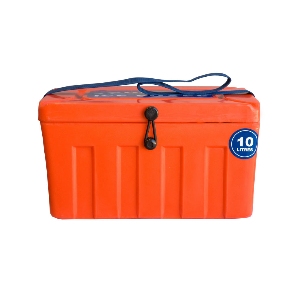 t10-tropical-ice-box-10l-orange-with-blue-strap-white-background