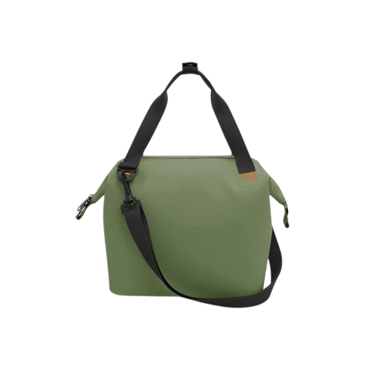 Back of Tropical Lunch Cooler Bag in Saltbush green