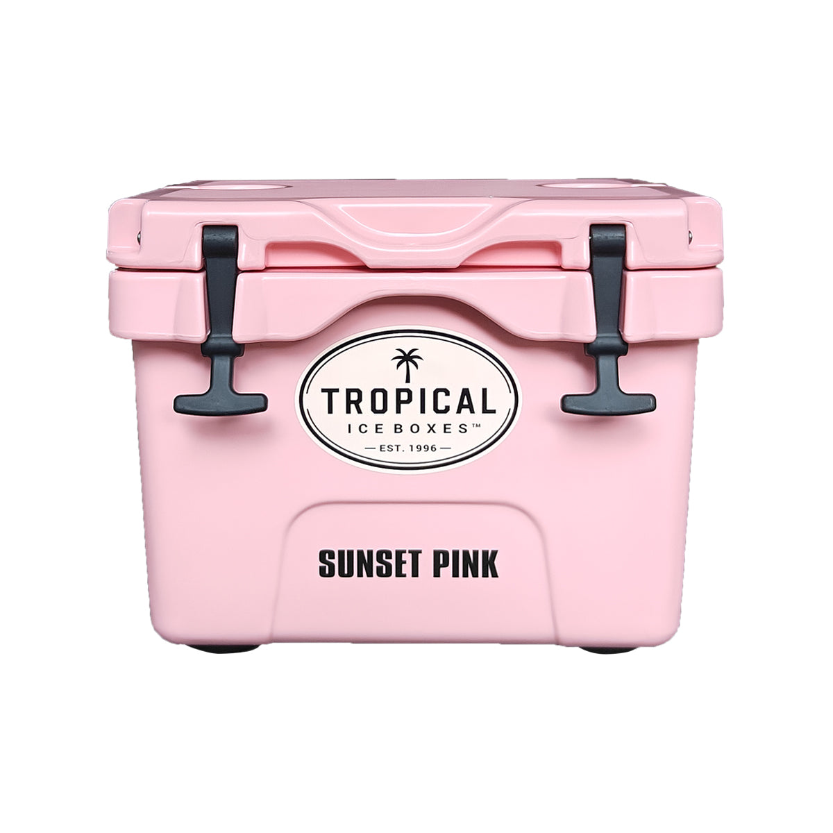 Tropical 15L Lifestyle Ice Box in Sunset Pink, front view