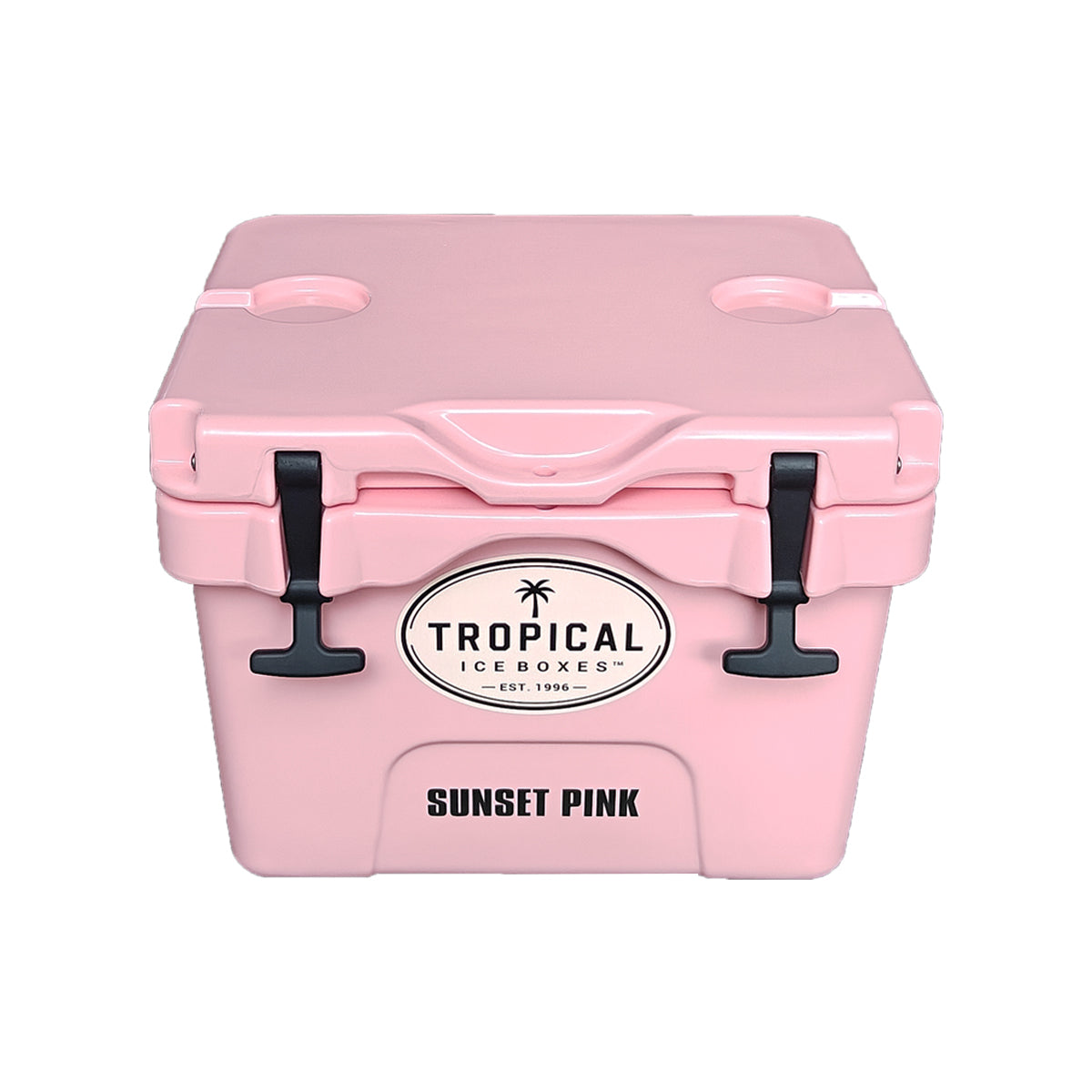 Tropical 15L Lifestyle Ice Box Sunset Pink top side view gallery:sunset-pink