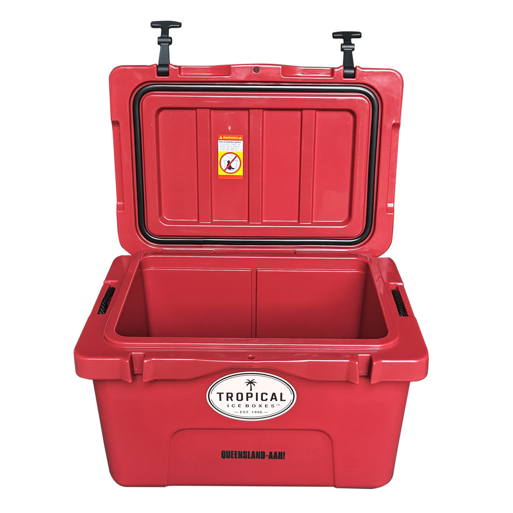 Tropical 35L Lifestyle Ice Box Queensland-AHH open lid view gallery:queensland-ahh