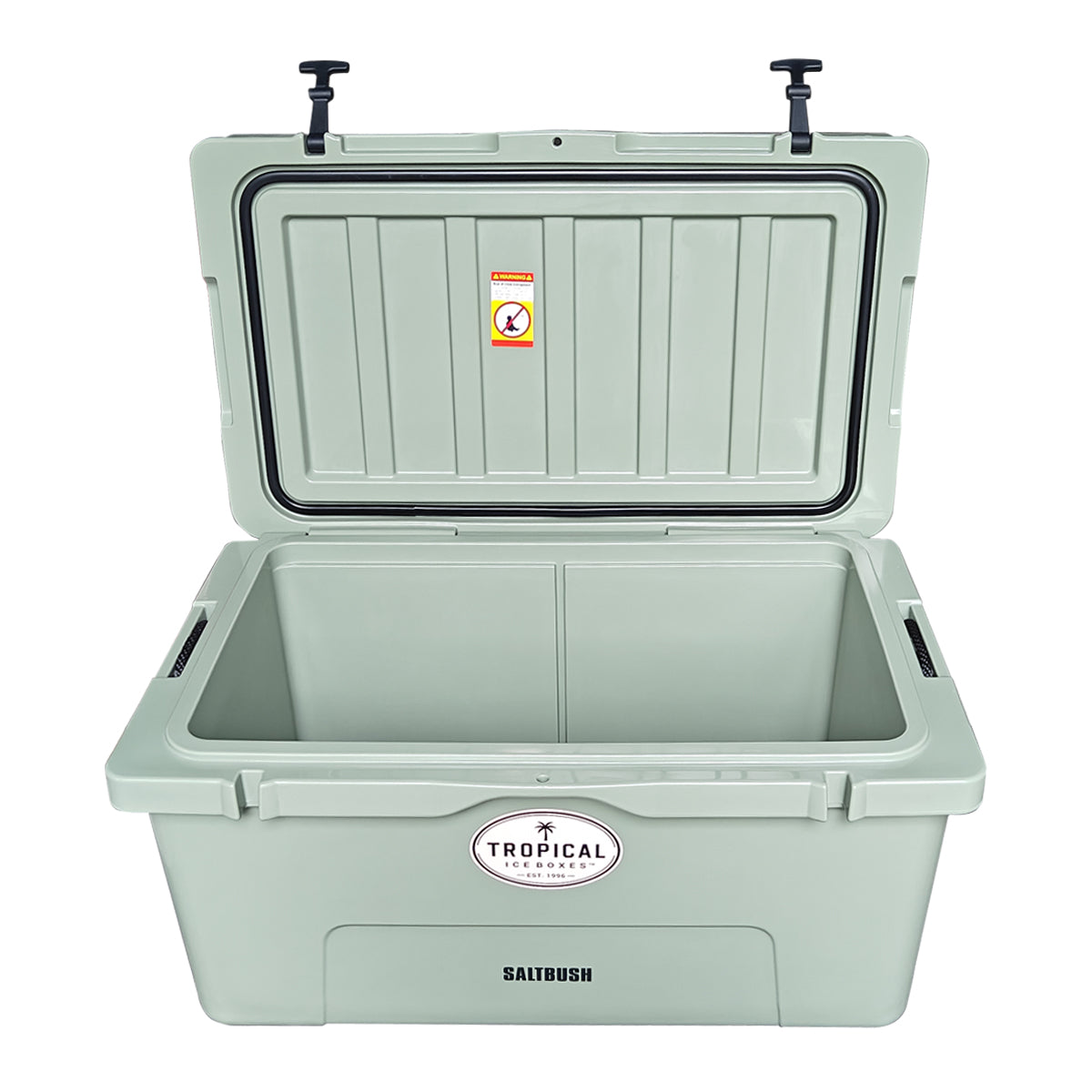 Tropical 65L Lifestyle Ice Box Saltbush open lid view gallery:saltbush